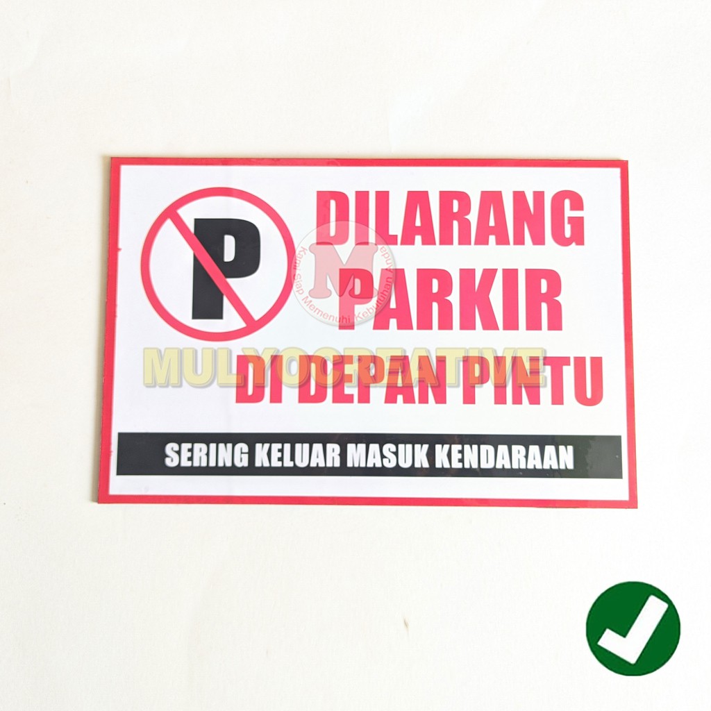 

Papan Rambu Dilarang Parkir Papan Rambu Akrilik Tebal Ukuran Besar