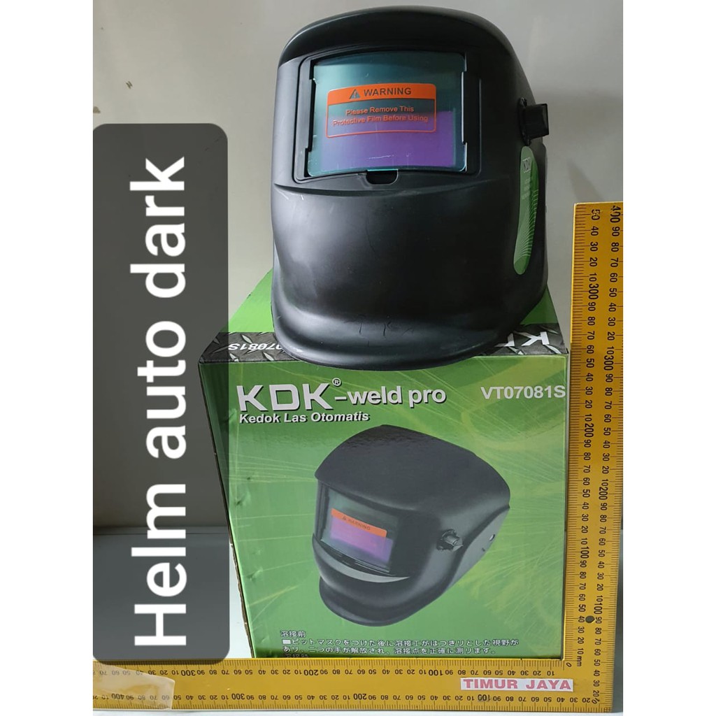 KDK Helm Las Otomatis Auto Darkening Helmet Kedok Topeng Las - VT07081S