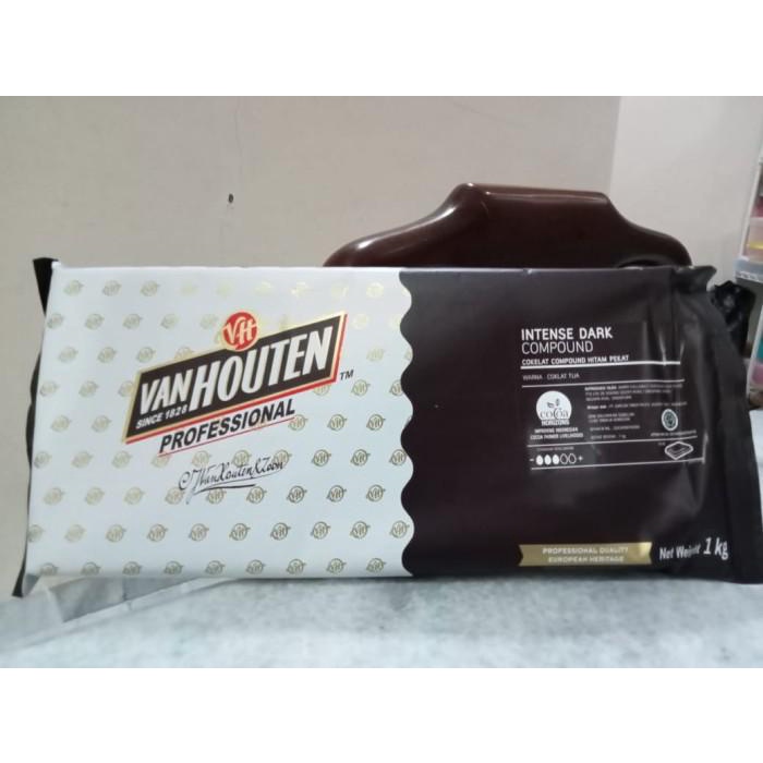 

VAN HOUTEN DARK COMPOUND 1 KG COKLAT HITAM COMPOUND CHOCOLATE