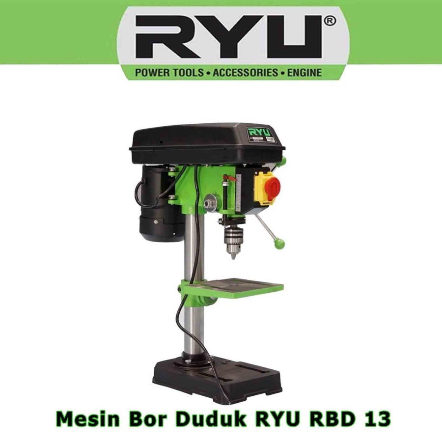 RYU Mesin Bor Duduk 13 mm Bench Drill RBD 13 Dinamo FULL TEMBAGA MURAH ORIGINAL BERGARANSI