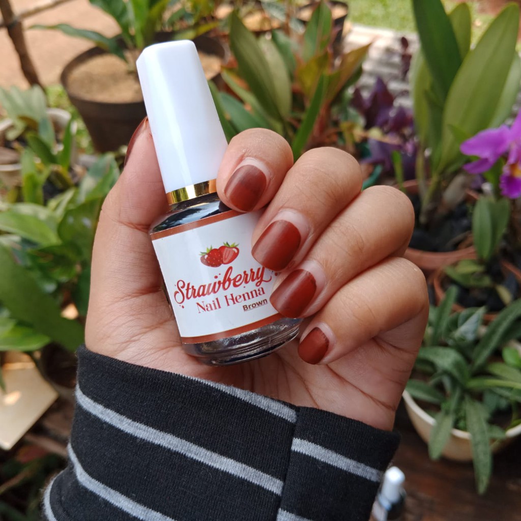 Strawberry Nail Henna Shopee Indonesia