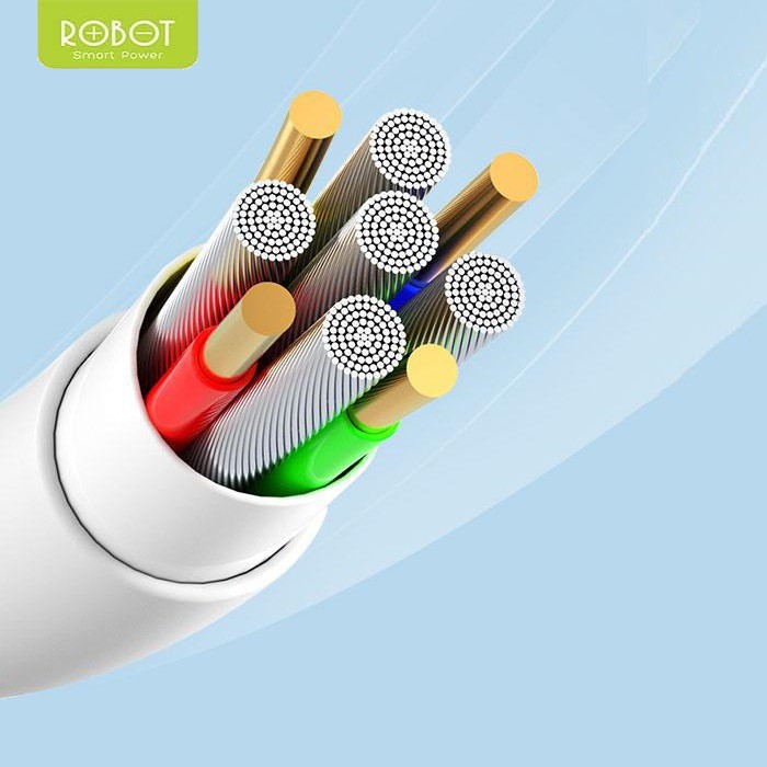 Kabel Data Fast Charging Robot RBM100S For Android Micro USB Data Cable - Garansi Resmi 1 Tahun