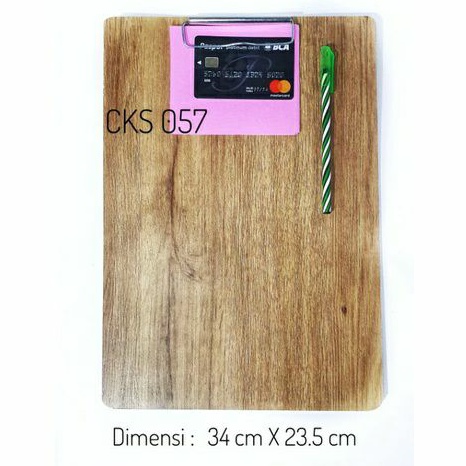 

Clip Board Kayu / Alas Ujian / Papan Jalan