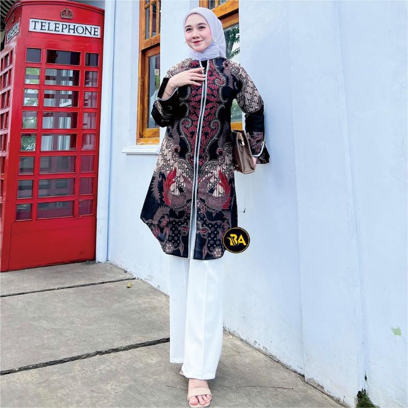 Tunik Batik Modern Tunik Batik Terbaru 2022 Tunik Batik jumbo XXXL Tunik Batik Busui Tunik Batik Terbaru Tunik Batik Zipper Tunik Batik Wanita Tunik Batik Premium Tunik Batik Kekinian Sedia Ukuran M L XL XXL XXXL Bahan Katun Halus Batikabizarcollection