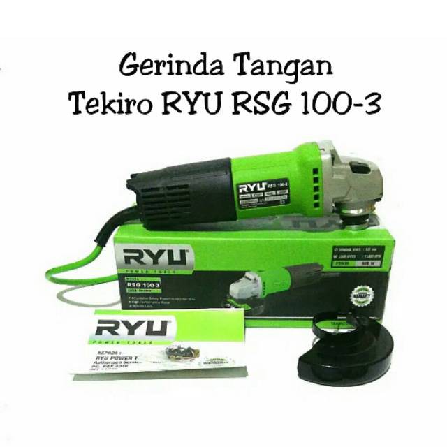 NEW PAKET RYU,MESIN  BOR TANGAN BOLAK BALIK 10MM DAN GERINDA RYU FREE HARGA MURAH