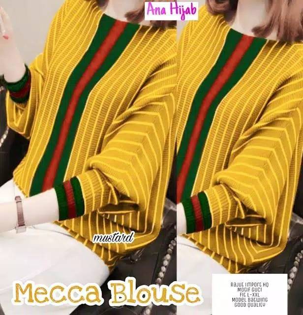 JC ZR Mecca batwing / ATASAN WANITA BATWING KEKINIAN (4 WARNA)