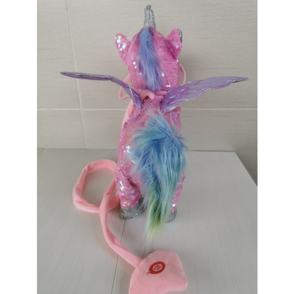 Boneka UNICORN Kuda Poni/Doggy Berjalan Walking Musik Dan Bergoyang [ MUSICAL SQUIN ] Termurah.&lt; TAMPA BOX&gt;