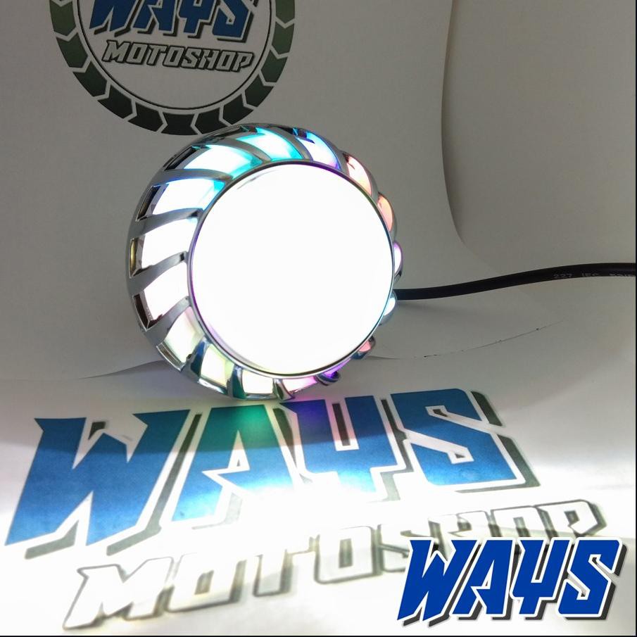 Dapatkan Sekarang >> [L105] Lampu Projie Proji LED Spiral Kipas Rainbow Motor Beat Mio J Z Vario Xri