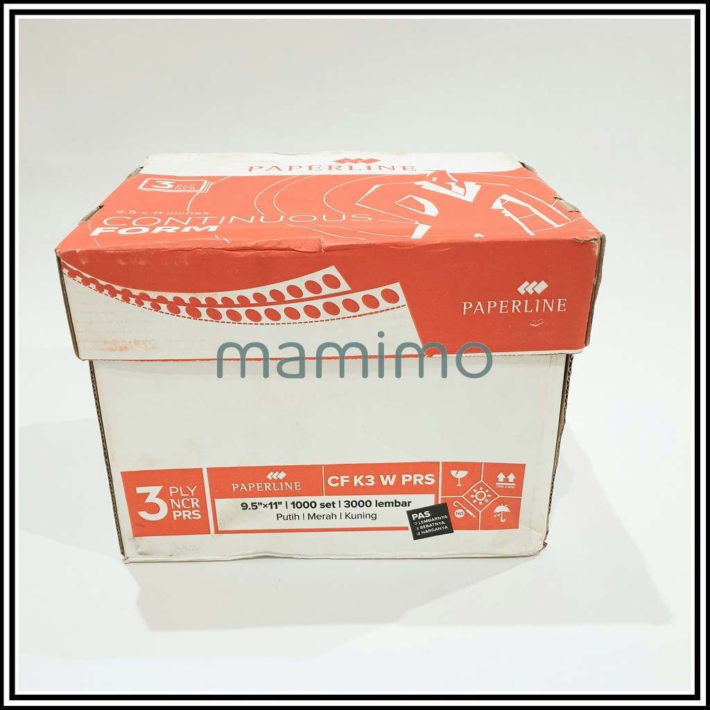 

Continuous Form Kertas Komputer 9.5 x11 3 ply CF K3 W PRS Paperline