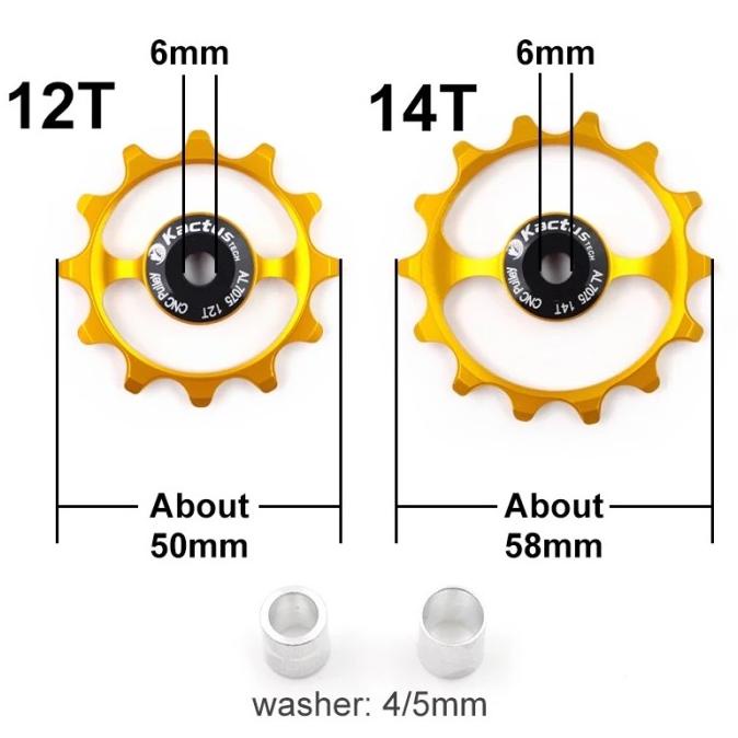 Ceramic Bearing Pulley Roadbike Kactus 12T For Sram Shimano 11S