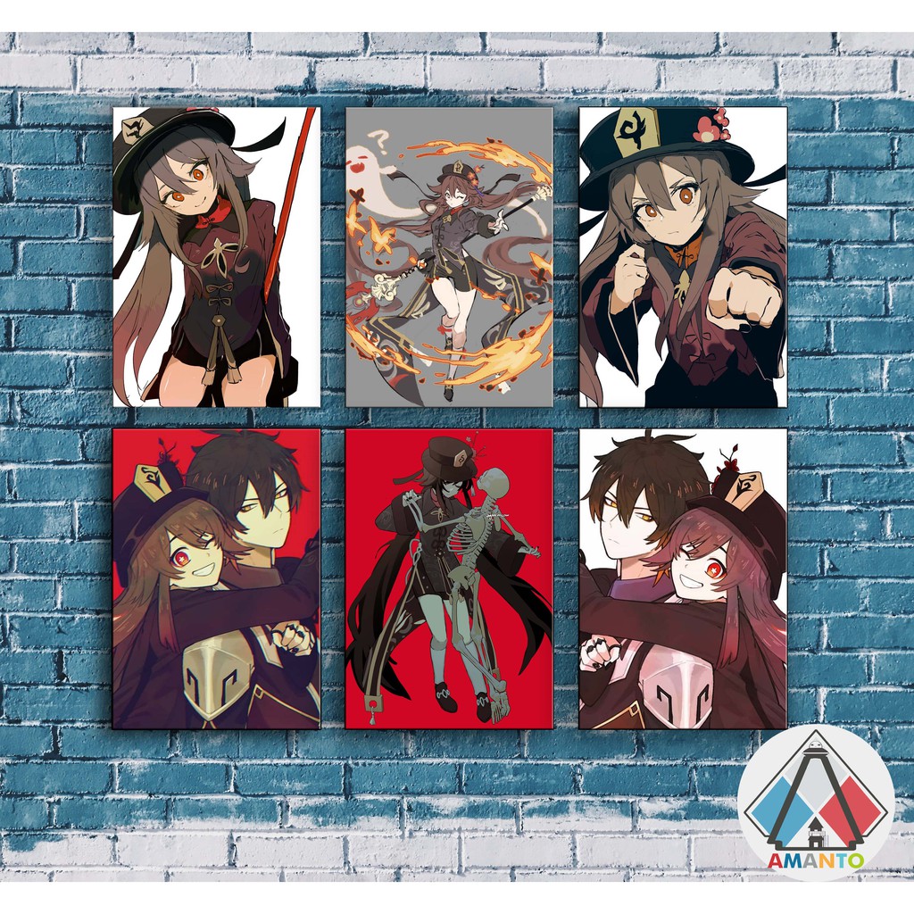 POSTER HU TAO GENSHIN IMPACT HIASAN DINDING KAMAR