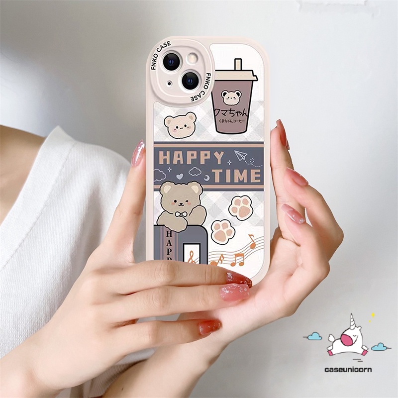 Casing Kartun Xiaomi Redmi 9T 12C A1 9 9A 10k40s 10C 9C NFC POCO F4 X3 Pro M3 X3 NFC Redmi Note10 8 9 9s 10s 11 11s Pro 10pro Max Lucu Kreatif Air Mata Susu Lovely Bear Lembut Sarung