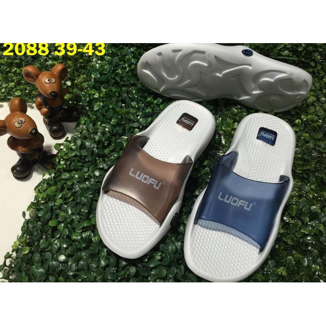 B7Dk 2088Putih Sendal Sandal Cowok Kop Luofu Kekinian Import 79Pe