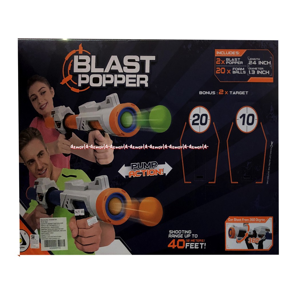 Blast Popper Shooting Range up To 40 Feet Pistol Peluru Bola 2 Pistol