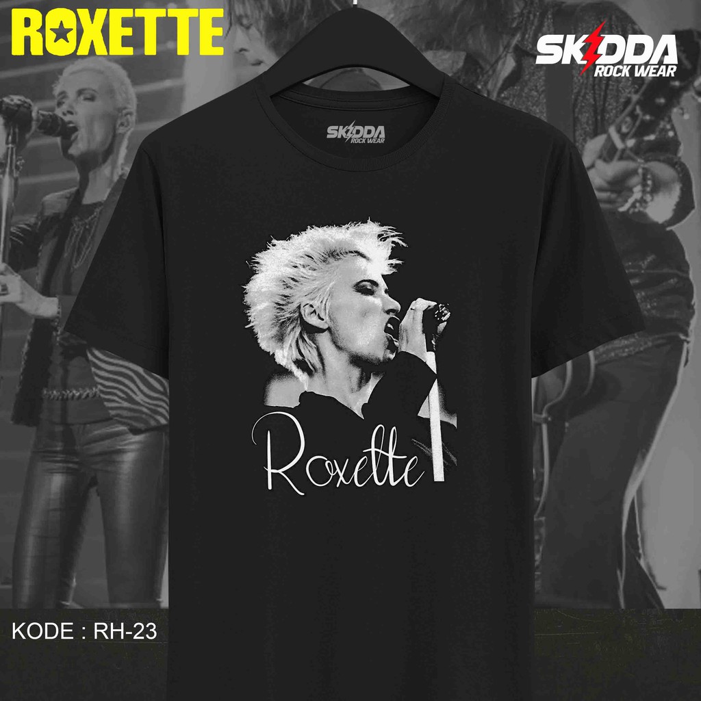 T Shirt Kaos Band ROXETTE RH23 - Premium Black NSA