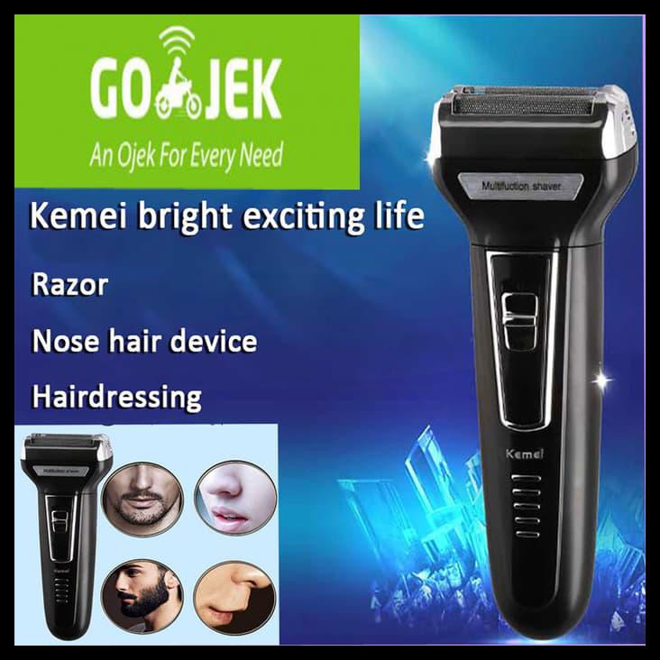 3Oyj Shaver Kemei Km -6588 Alat Cukur Kumis 3 In 1 / Multifungsi H8Gw