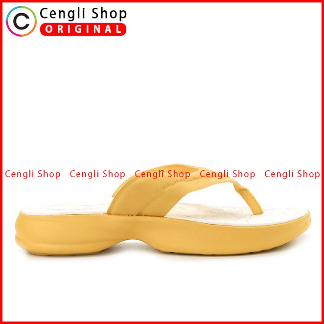 SANDAL JEPIT HUSH PUPPIES WANITA ORIGINAL CASUAL TERBARU KUNING HW04