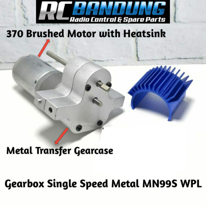 Gearbox Single Speed Metal 370 Brushed Motor MN D90 MN99 MN99S WPL C14 C24 C34