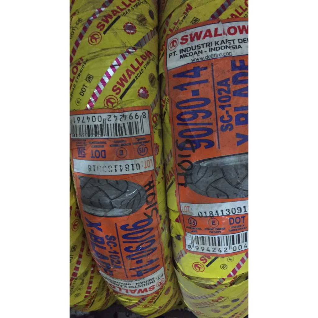 BAN LUAR TUBETYPE SWALLOW MATIC 90/90-14 BEAT VARIO SPACY MIO SCOOPY