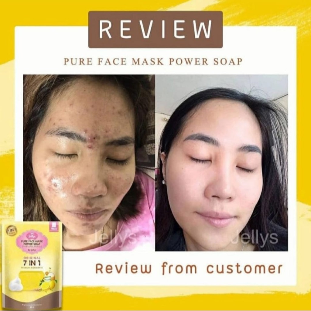 PURE FACE MASK POWER SOAP - SABUN PEMUTIH WAJAH