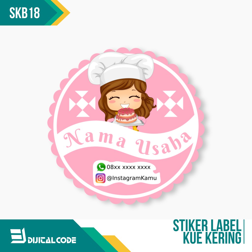 

SKB18 Stiker Label Bulat Untuk Kemasan Makanan