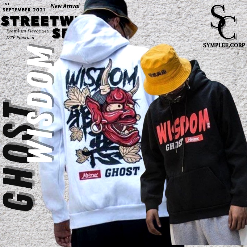 COD JAKET SWEATER HOODIE WISDOM JEPANG SUKAJAN HITAM PRIA HODI COWO SUNMORI RIDE RONIN