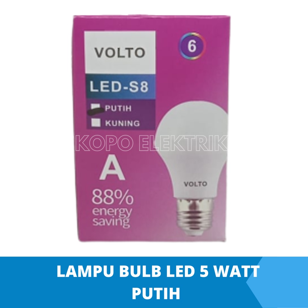 Lampu Led 5 Watt Bulb Murah - Putih