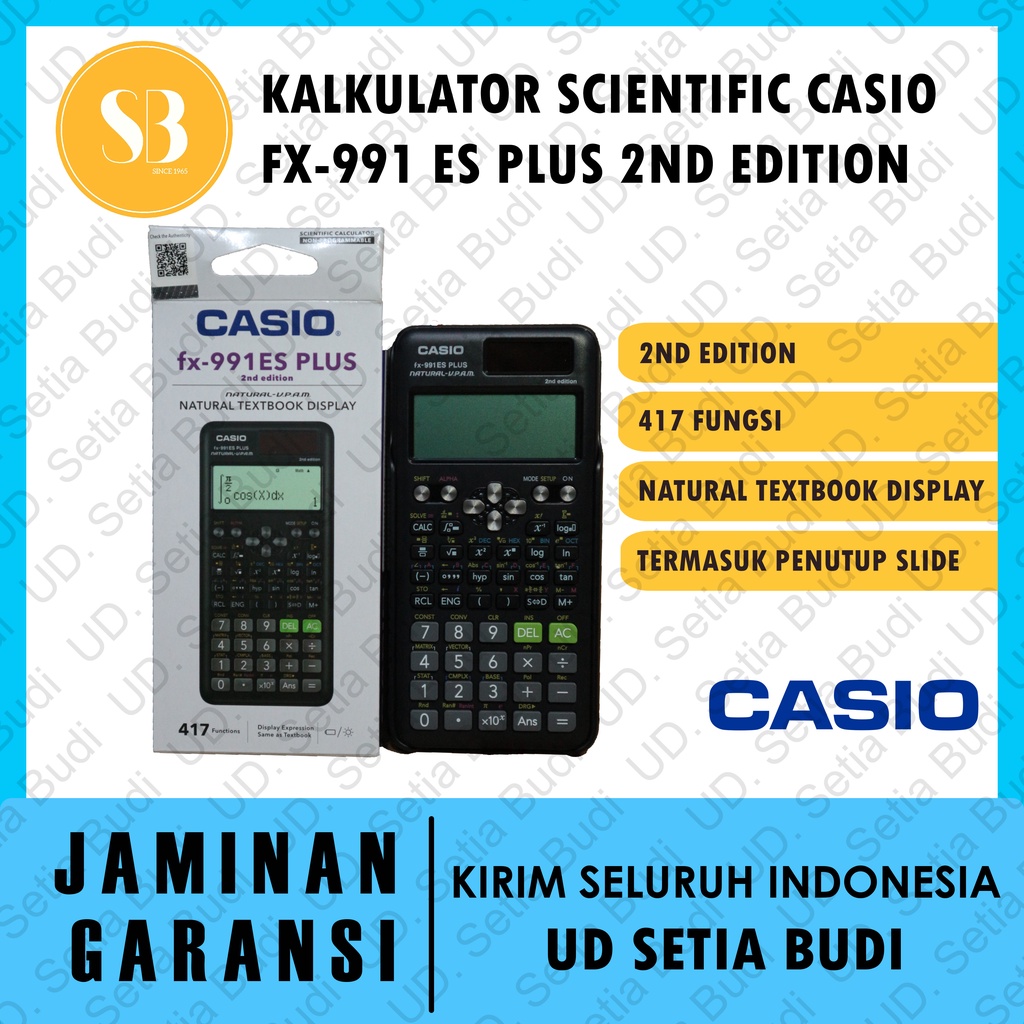 Kalkulator Scientific CASIO FX-991ES Plus Asli dan Bergaransi