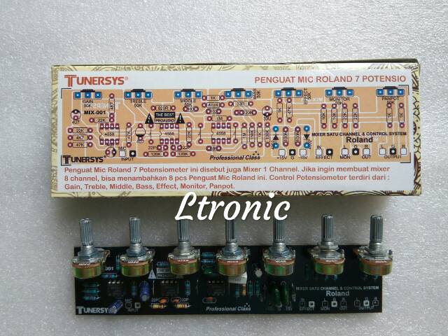 Kit Penguat Mic Roland Tunersys Mix 001 Shopee Indonesia