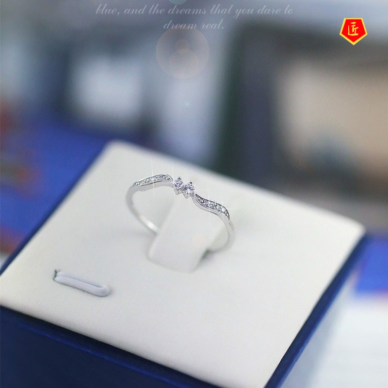 [Ready Stock]Creative Leaf Ring Women's Fashion 925 Silver