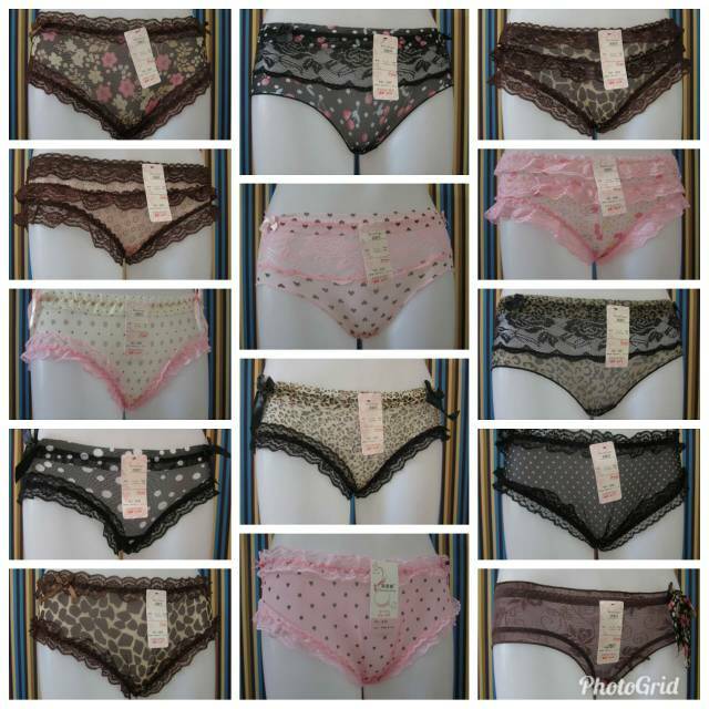 celana dalam transparan allsize sale random warna celana wanita pakaian dalam bra