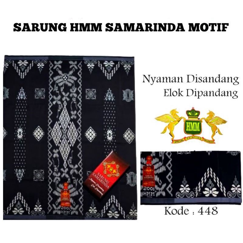 Sarung HMM Khusus Hitam.Sarung Samarinda.Sarung HMM.Sarungnya Para Santri