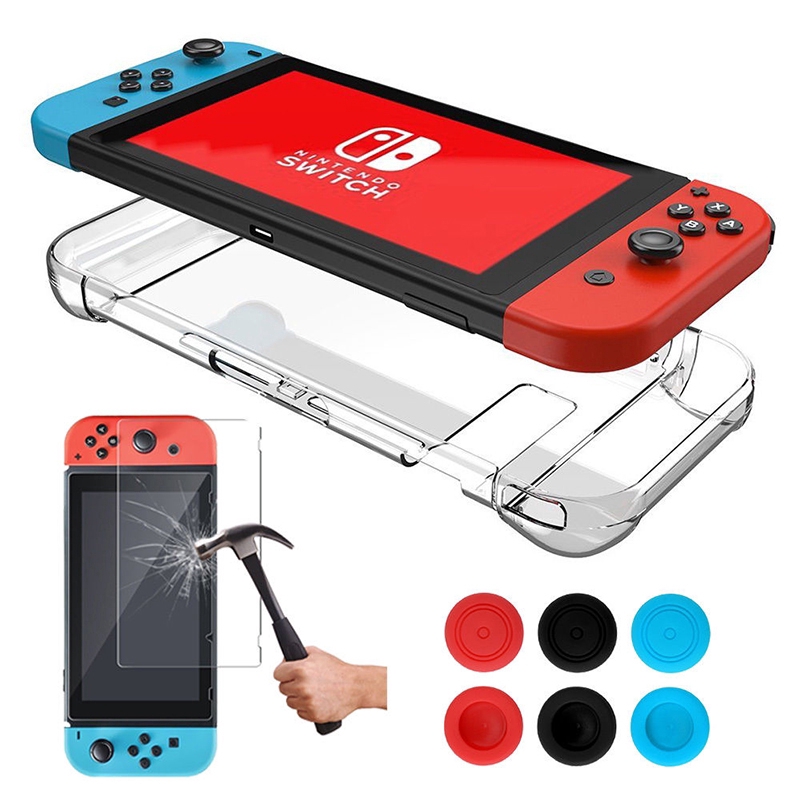 Hard Case Pelindung + Pelindung Layar Tempered Glass untuk Nintendo Switch