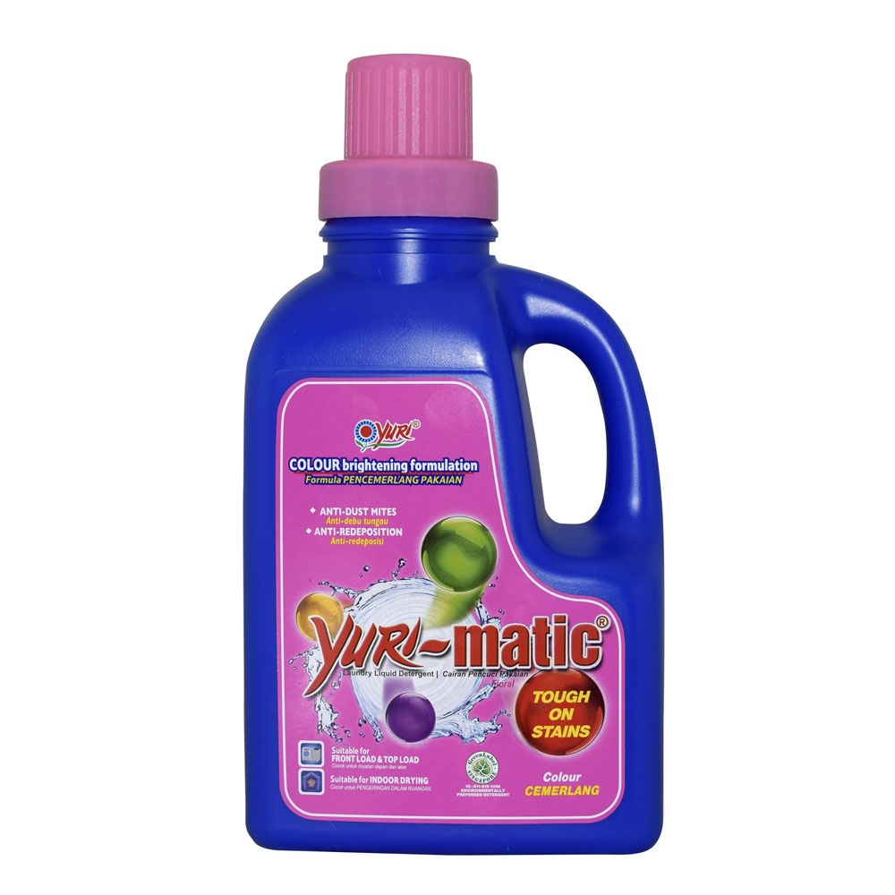 DETERGEN CAIR YURI MATIC BOTOL 1 KG DETERJEN SABUN CUCI PAKAIAN LAUNDRY