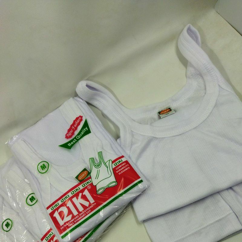 Singlet Combed Cotton/ Kaos Dalam Pria / Pakaian Dalam Laki Riki Size M L XL 3L