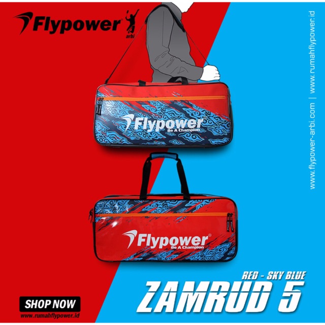 Tas Badminton Flypower Zamrud 5