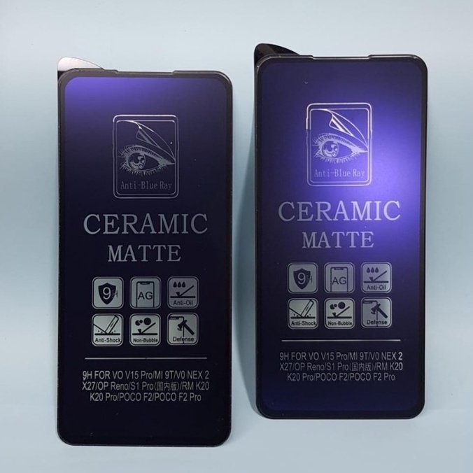 SCREEN PROTECTOR CERAMIC MATTE ANTI BLUE VIVO V15 - FA