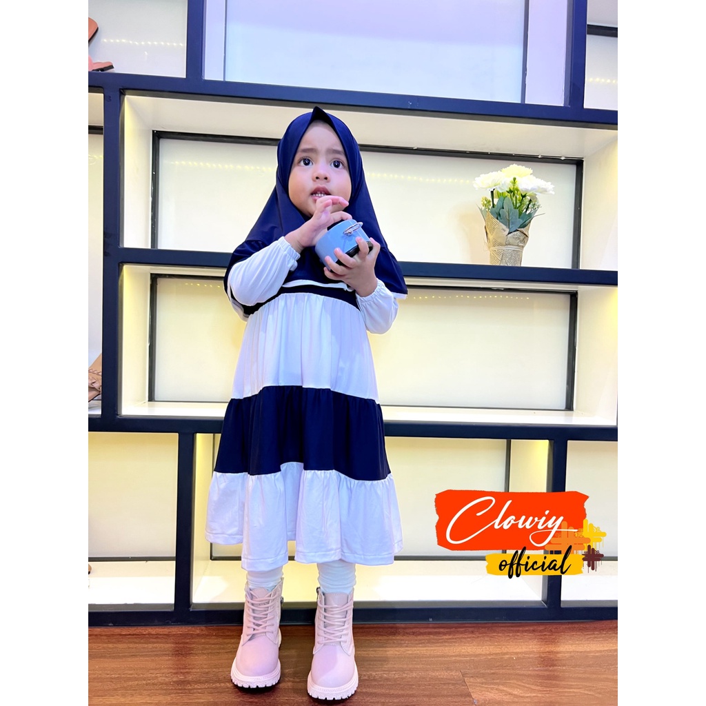 Haqiqa Setelan Gamis Anak Original By Clowiy