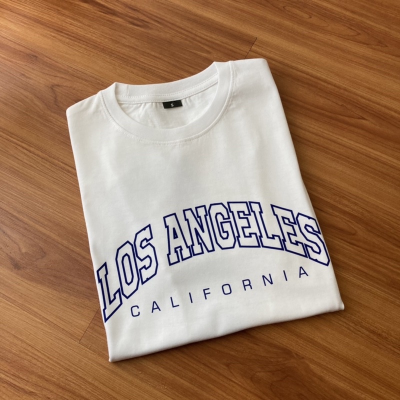 Tshirtallday Kaos Premium Pria &amp; Wanita 100% Cotton Combed bis Oversize LOS ANGELES