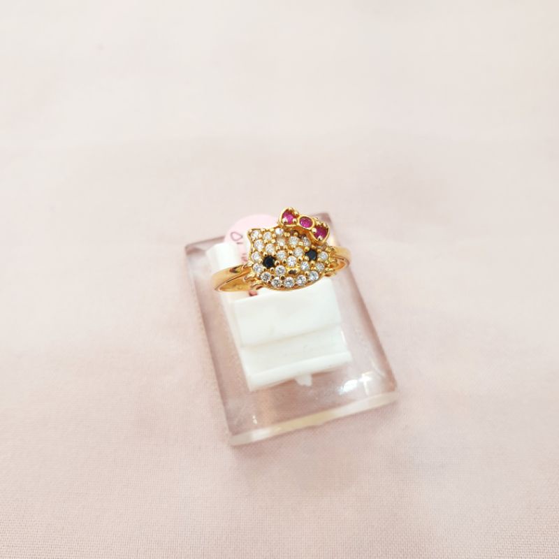 Cincin hellokitty emas asli kadar 700