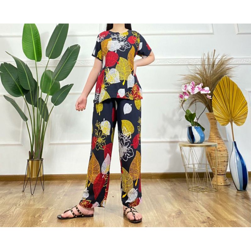 SETELAN KENCANA UNGU ORIGINAL / PIYAMA KENCANA UNGU / PIYAMA MODERN / SETELAN BAJU TIDUR CANTIK