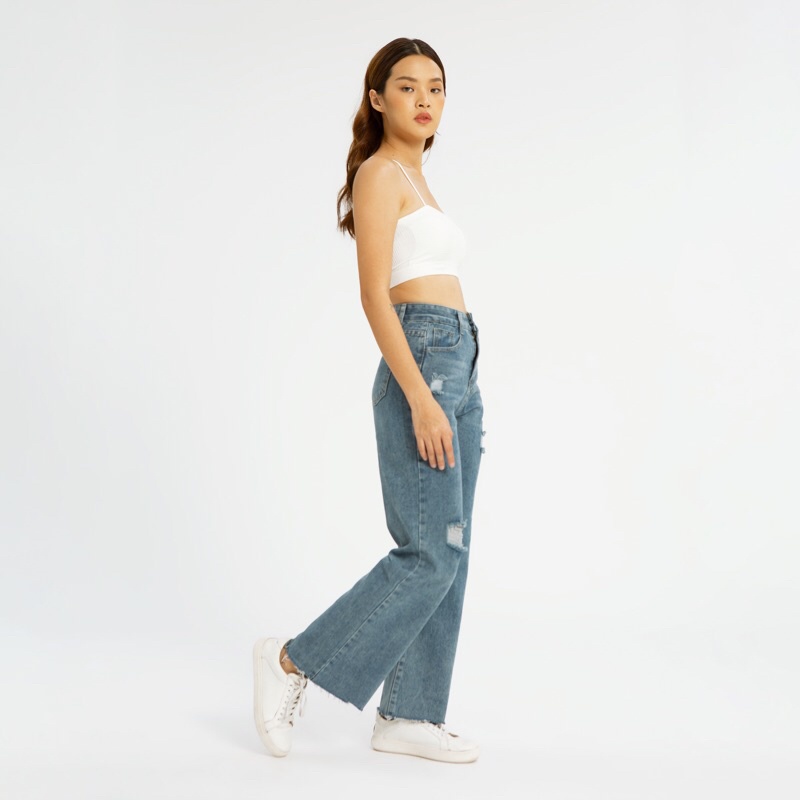 VIERLIN - Jeans 855 - BAGGY RIPPED HIGHWAIST