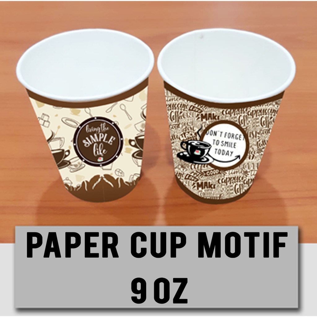 Jual Paper Cup 9 oz Harga Grosir (1 dus= 20pack = 1000 pcs) Shopee Indonesia