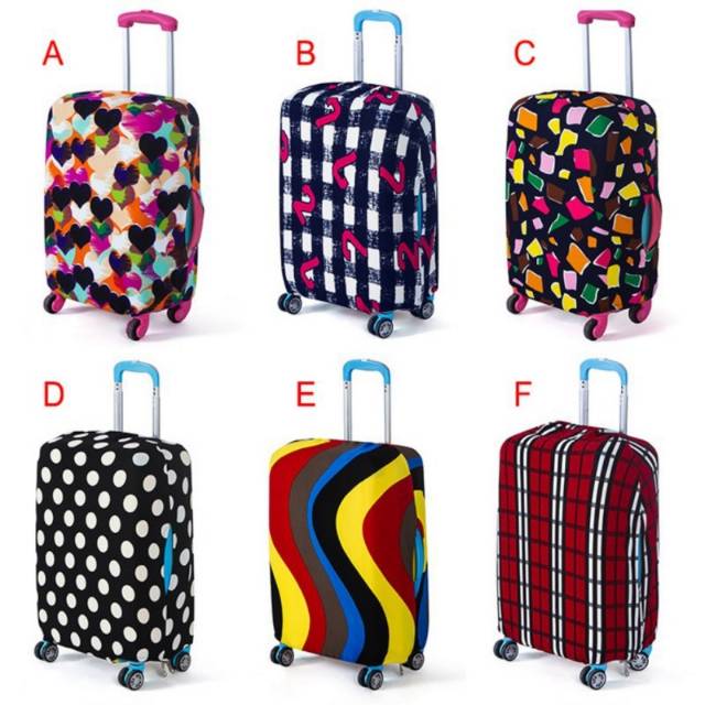 New Arrival Sarung Pelindung Koper Kain Bagus Motif Elastis Size S & M