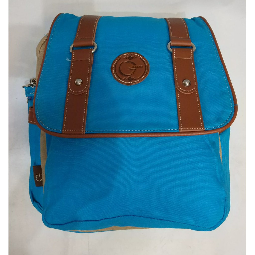 Tas Ransel canvas Multi fungsi Grace 026. Backpack Kuliah kerja sekolah mejeng gaul. Darena Bandung