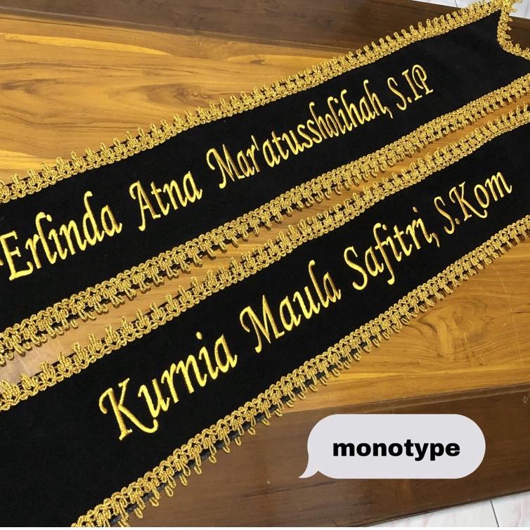 Paling Sesuai.. Selempang Bordir Selempang Wisuda Selempang Wisuda Selendang wisuda Slemapang wisuda
