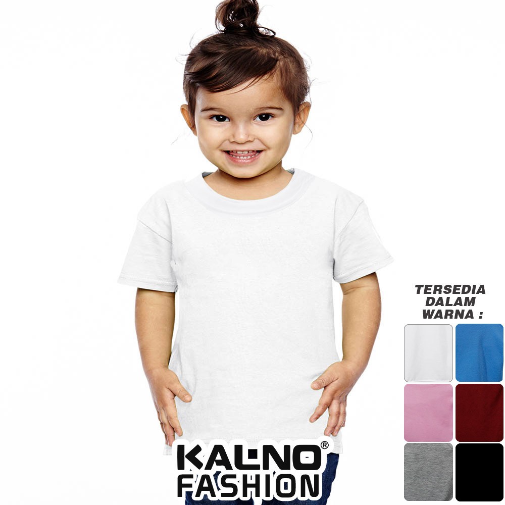 Baju Anak POLOS 003 - Anak Anak Umur 1 - 5 Tahun Ukuran SML Bahan Katun Polyester