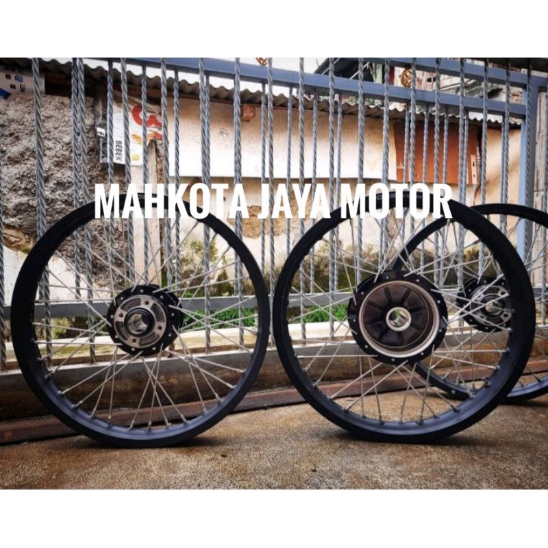 paketan velg jari jari TDR buat motor rx king tromol ori yamaha ukuran velg 17x250/300 jari jari sud