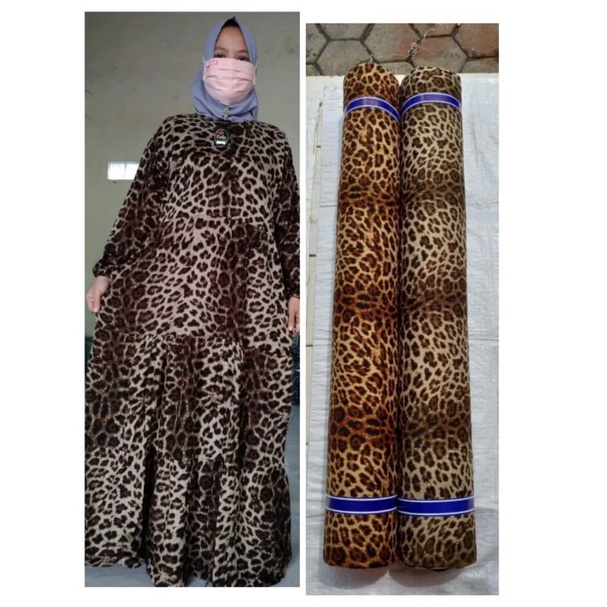 GAMIS RAYON MOTIF MACAN JUMBO