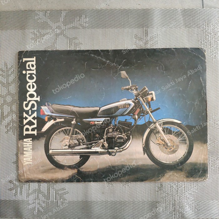 (100% ASLI) Brosur Yamaha RX S (Hitam Biru) Elegan